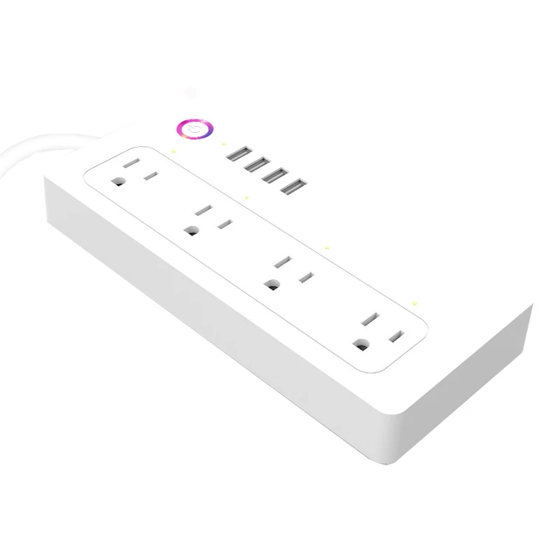 Lonsonho Tuya мульти Wifi смарт Мощность удлинитель розетка USB ЕС Великобритания США