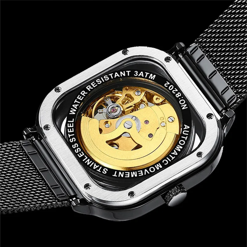 Часы наручные HAIQIN Мужские автоматические брендовые деловые механические