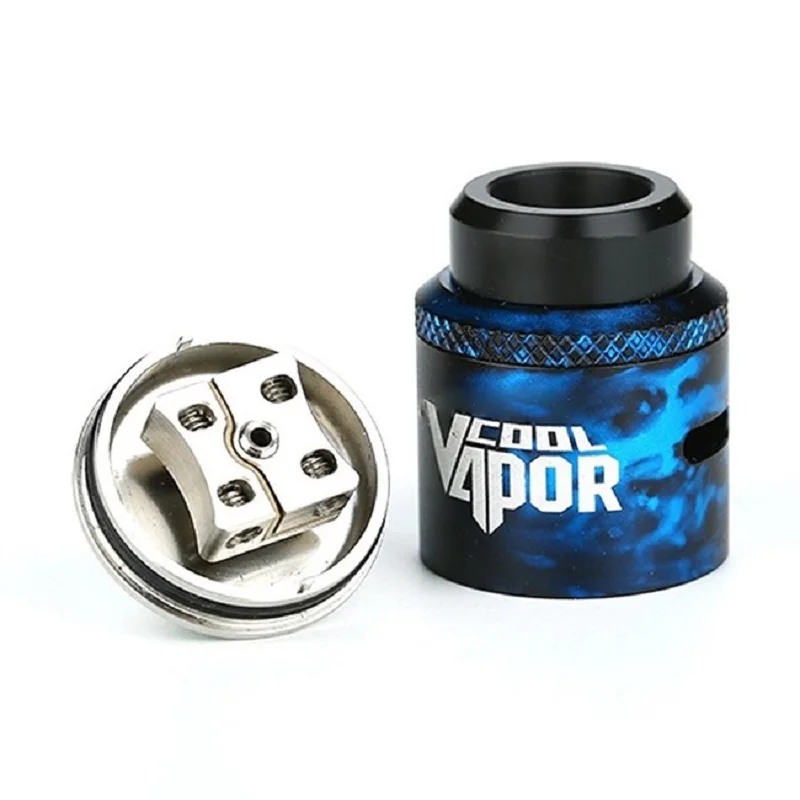 Оригинальный атомайзер CoolVapor 24 мм rda с двойной катушкой для электронной сигареты