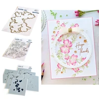 new arrival 2021 blooming branch layering stencil and stamps flower metal cutting dies scrapbook diary decoration embossing temp