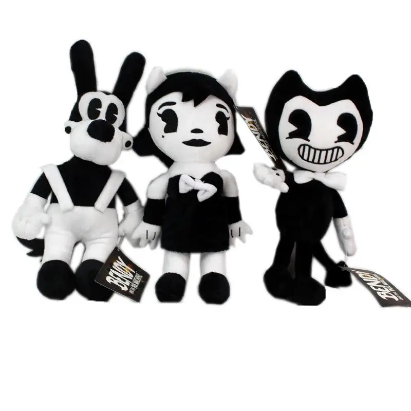 

Bendy Plush Toys Game Horror Bendy & Boris & Alice Angel Ink Demon Plush Doll Soft Stuffed Toys For Children Kids Gifts