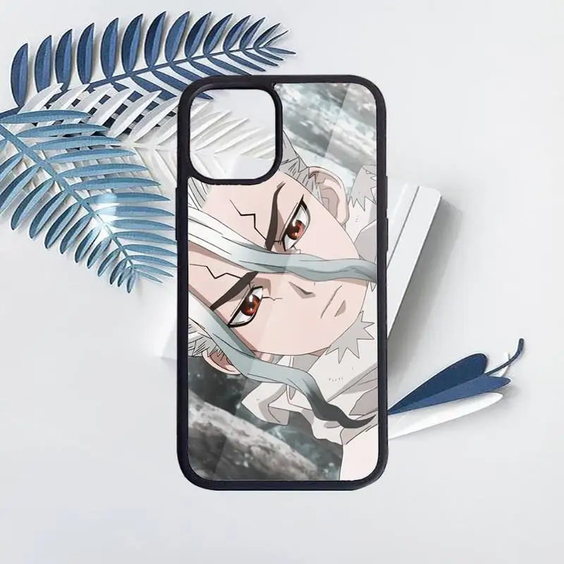 

Dr.STONE anime manga Phone Cases PC for iPhone 11 12 pro XS MAX 8 7 6 6S Plus X 5S SE 2020 XR Luxury brand shell funda