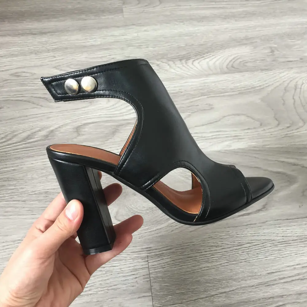 Сандалии женские на высоком каблуке Босоножки с открытым носком модная обувь