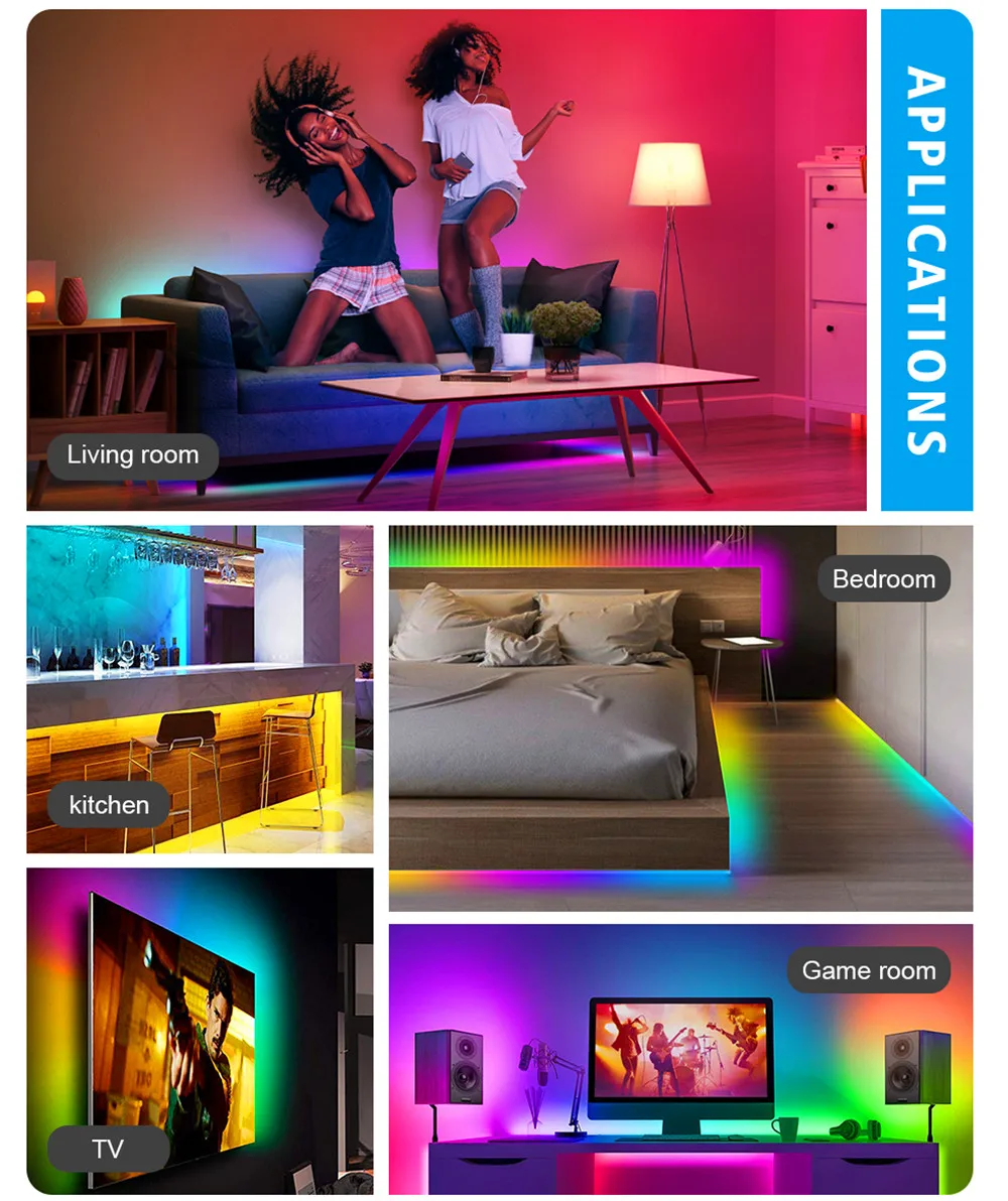 Светодиодная лента контроллер Wi-Fi 5 В 12 24 RGB RGBW RGBWW + CCT 3528 5050 WS2811 WS2812B Pixel