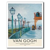 van gogh print landscape print scenery painting van gogh exhibition poster museum wall art artist wall art canvas poster