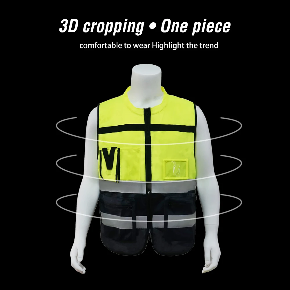 Светоотражающие защитные жилеты унисекс высоковидимая рабочая одежда дорожная