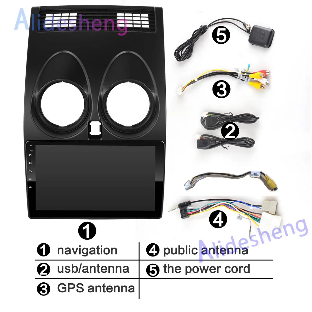 Автомобильный DVD плеер 2 Гб ОЗУ 9 дюймов Android 8 1 для Nissan Qashqai J10 2006 2007 2008 2009 2010 2011 2012 2013