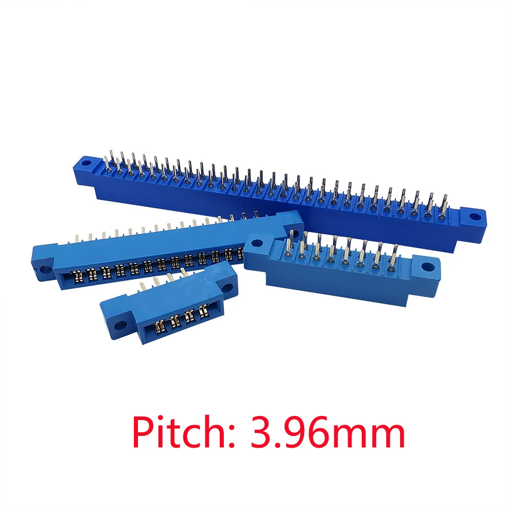 

5 Pcs 805 Series 3.96mm Pitch 8P 12P 16P 20P 24P 30P 36P 44P 56P 72 Pin Card Edge Connector Socket Slot Solder PCB Board Blue