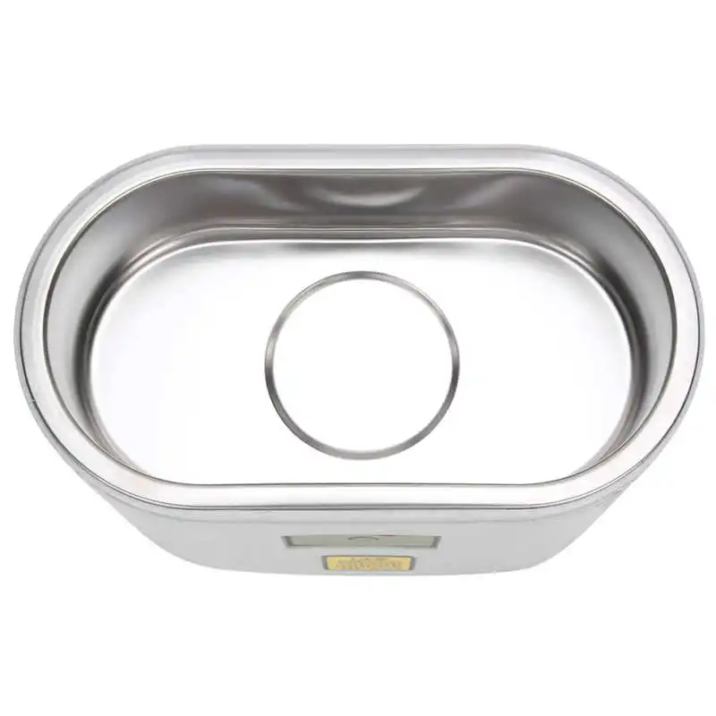 

600ml Ultrasonic Cleaner Ultrasound Denture Cleaner Stainless Steel Jewelry Glasses Cleaning Machine With Timer