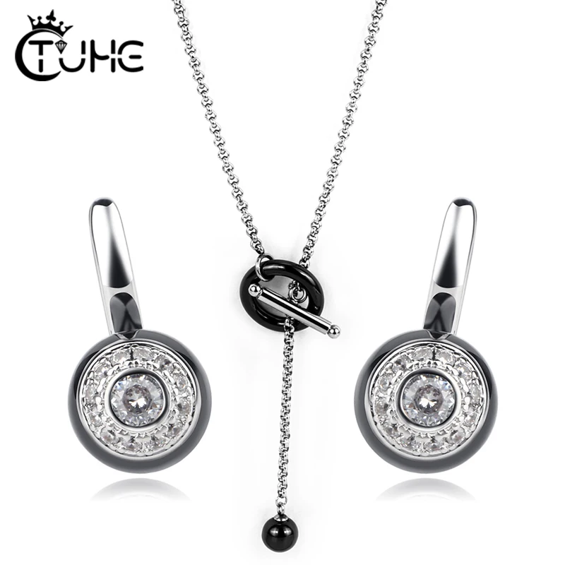 Новый Модный свадебный ювелирный набор для женщин никогда не выцветает