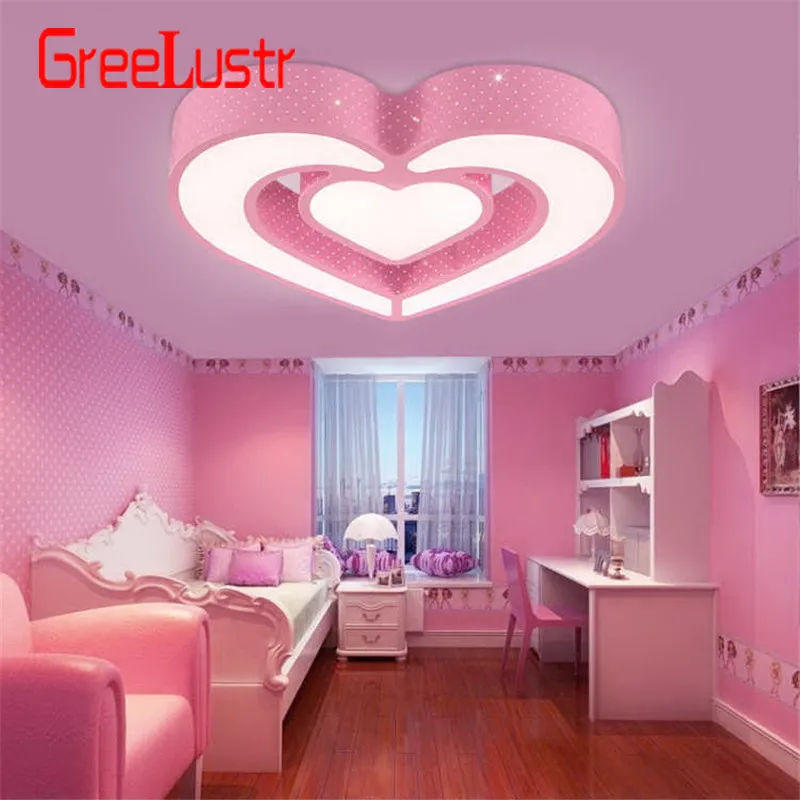 Романтический светодиодный потолочный светильник лампа для спальни теплое