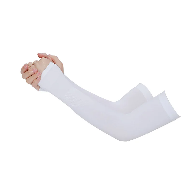 

Suprihoo 1 Pair Summer Driving and Cycling Sun Protection Hand Protector Cover Arm Sleeves Ice Silk Sleeves Outdoor Arm Warmer
