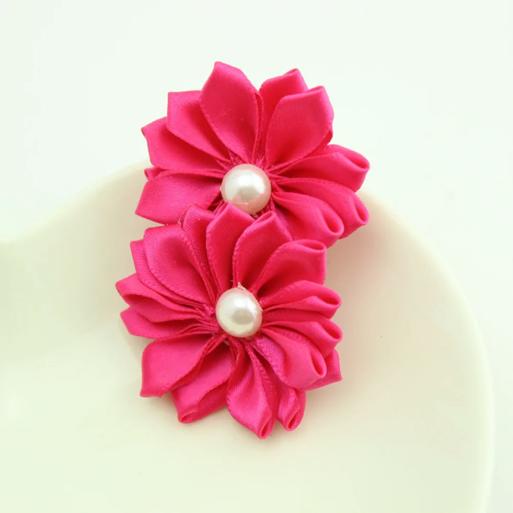 

New cute fashion children hair accessories baby girl hairwear girls flower with pearl hairclip/hairpins
