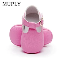 2021 new arrival newborn baby shoes pu leather baby girl shoes soft sole first walker princess shoes for 0 18m