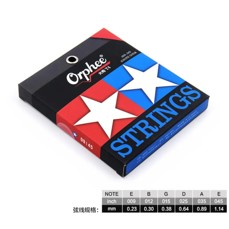 Orphee 009 010 011 012 013 фосфористая бронзовые для акустической гитары струны нано