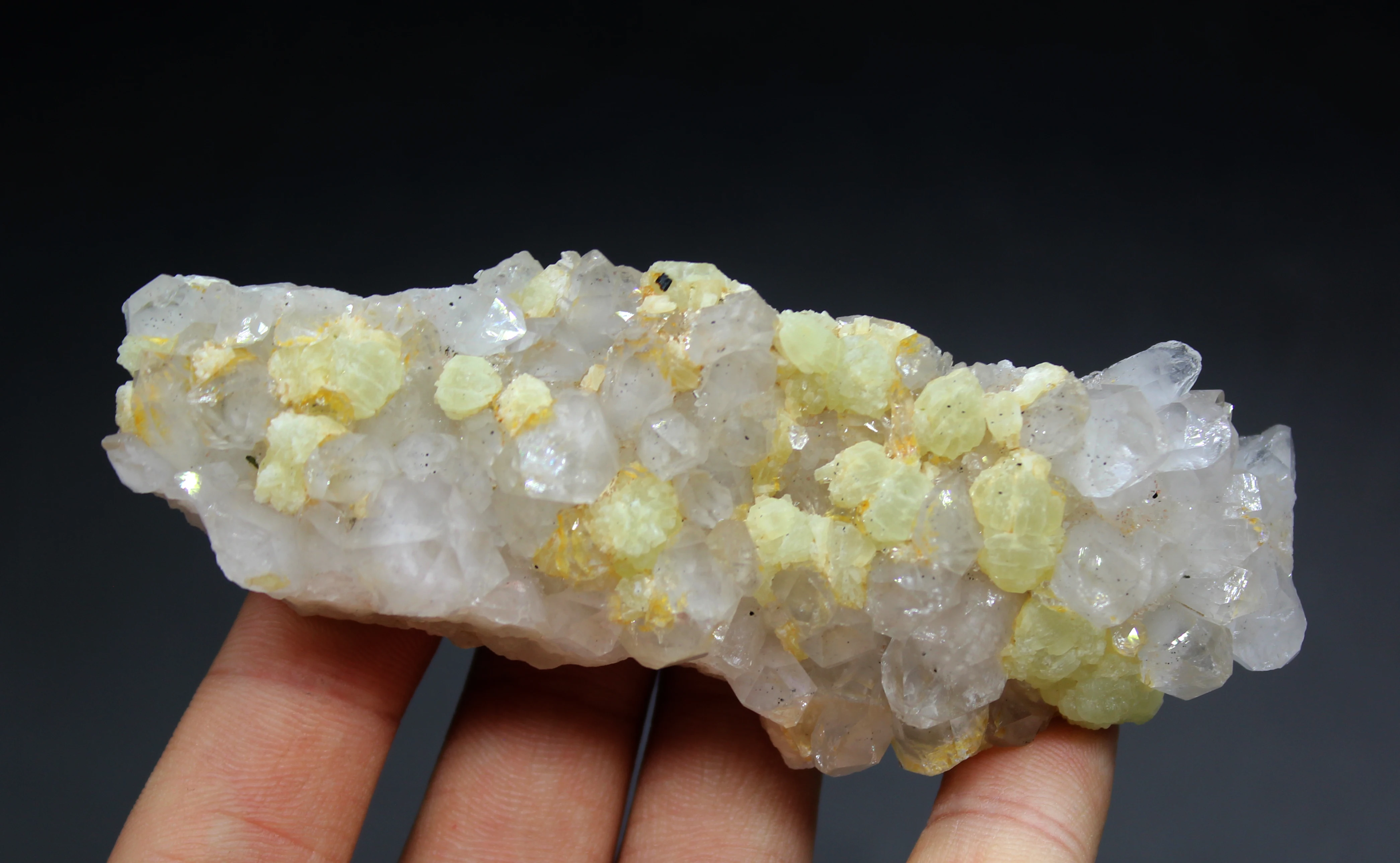 104 г натуральный прехнит и белый кристалл симбиотические минеральные образцы