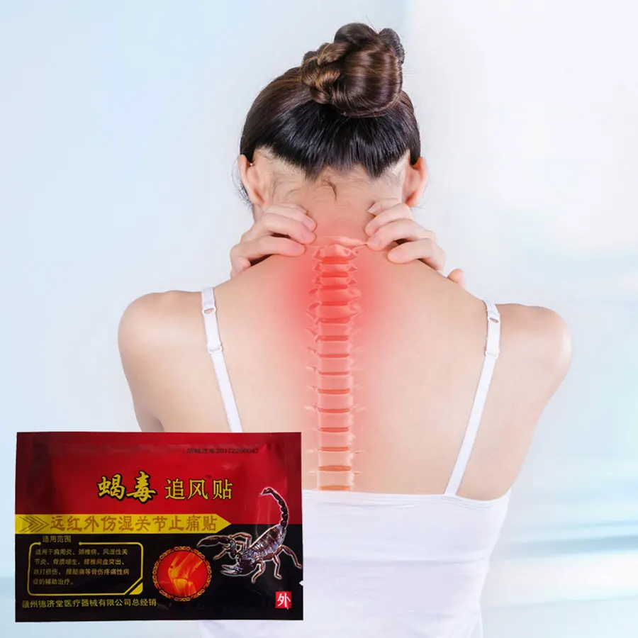 

24pcs/3bags New Scorpion Venom Orthopedic Pain Relief Patch Spine Medicated Plaster Back/Muscle/Joint/Foot Analgesic Plasters Se
