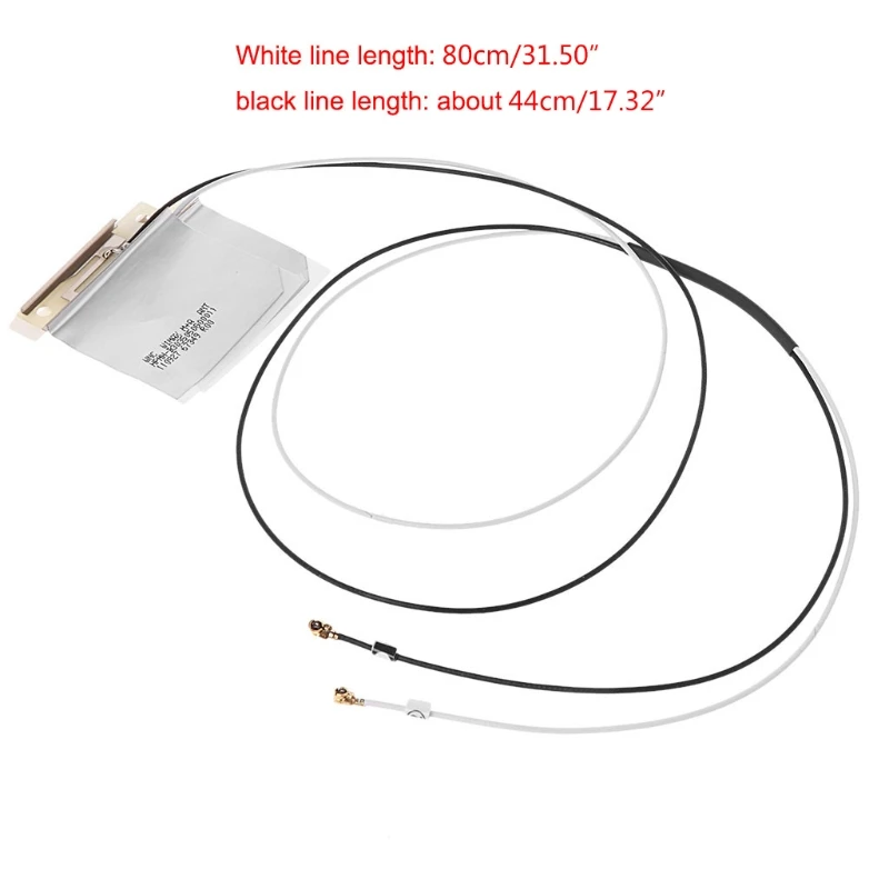 

1 Pair Universal Laptop Mini PCI-E Wireless Wifi Internal Antenna Black+White