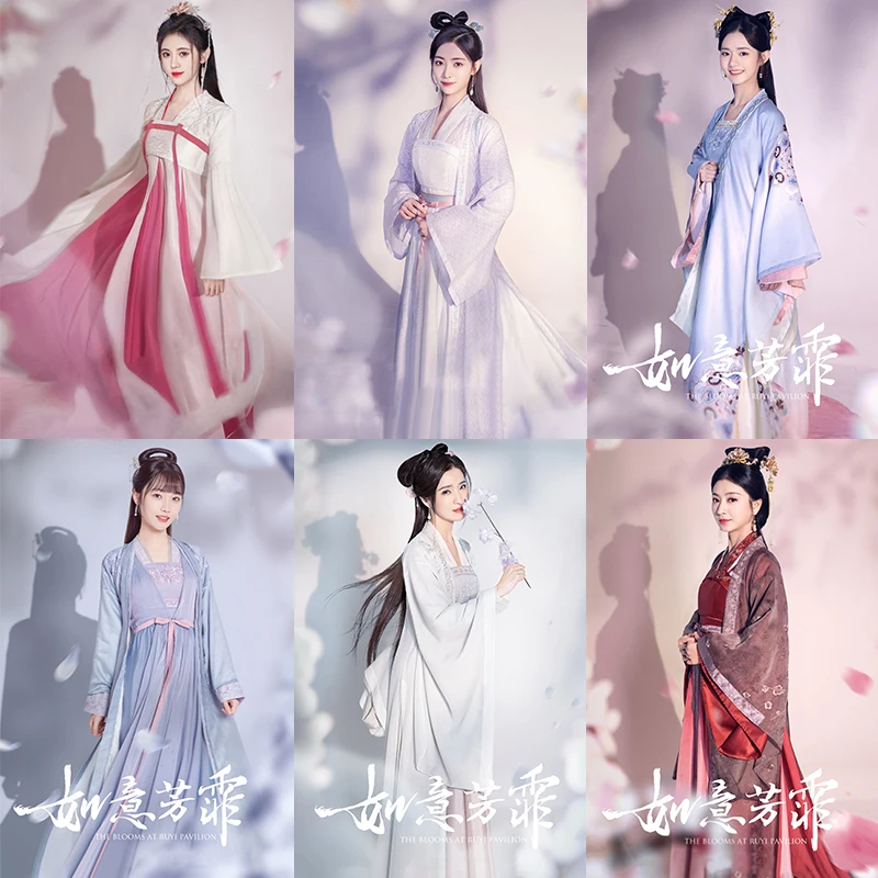 Восточное платье Hanfu Женский Китайский традиционный костюм военный древний для