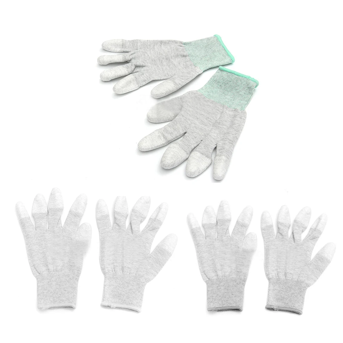

Антистатические противоскользящие рабочие электронные перчатки ESD для ремонта компьютера Размер: M