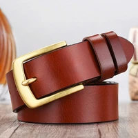 peikong mens belt leather belt men male genuine leather strap luxury pin buckle casual mens belt cummerbunds ceinture homme