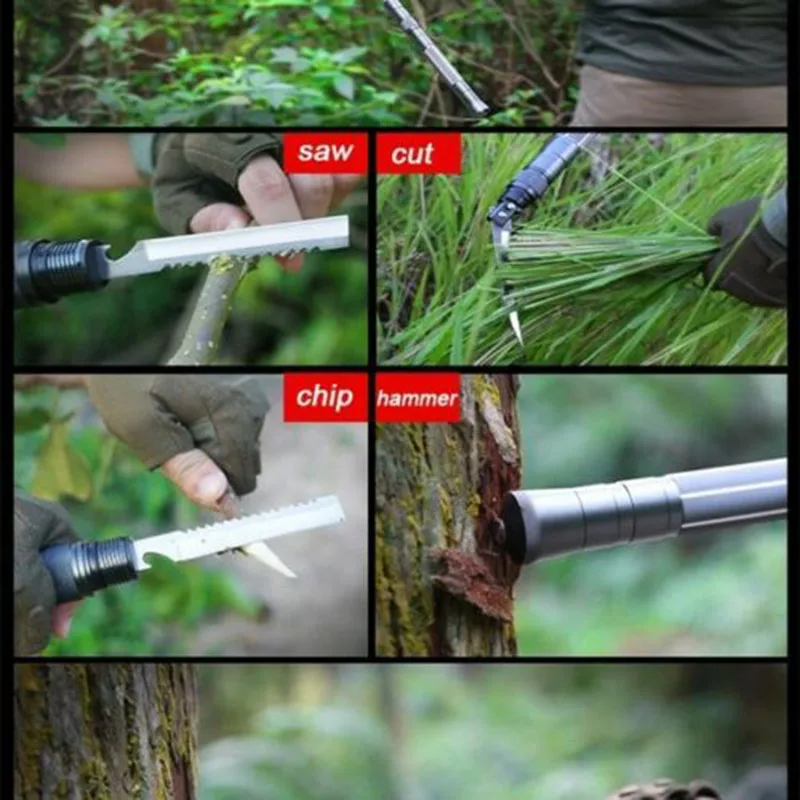 

Walking Poles Trekking Outdoor Defense Stick Multi-Functional Survival Tools