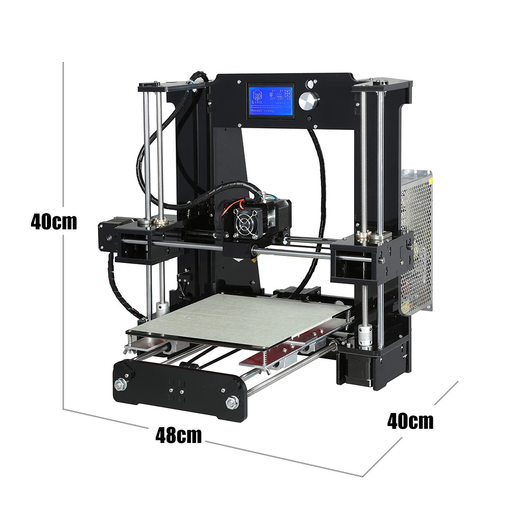Anet A6 3d принтер наборы Настольный Reprap i3 DIY для самостоятельной сборки ЖК-экран с 16 Гб SD карты печати большой размер 220*220*250 мм