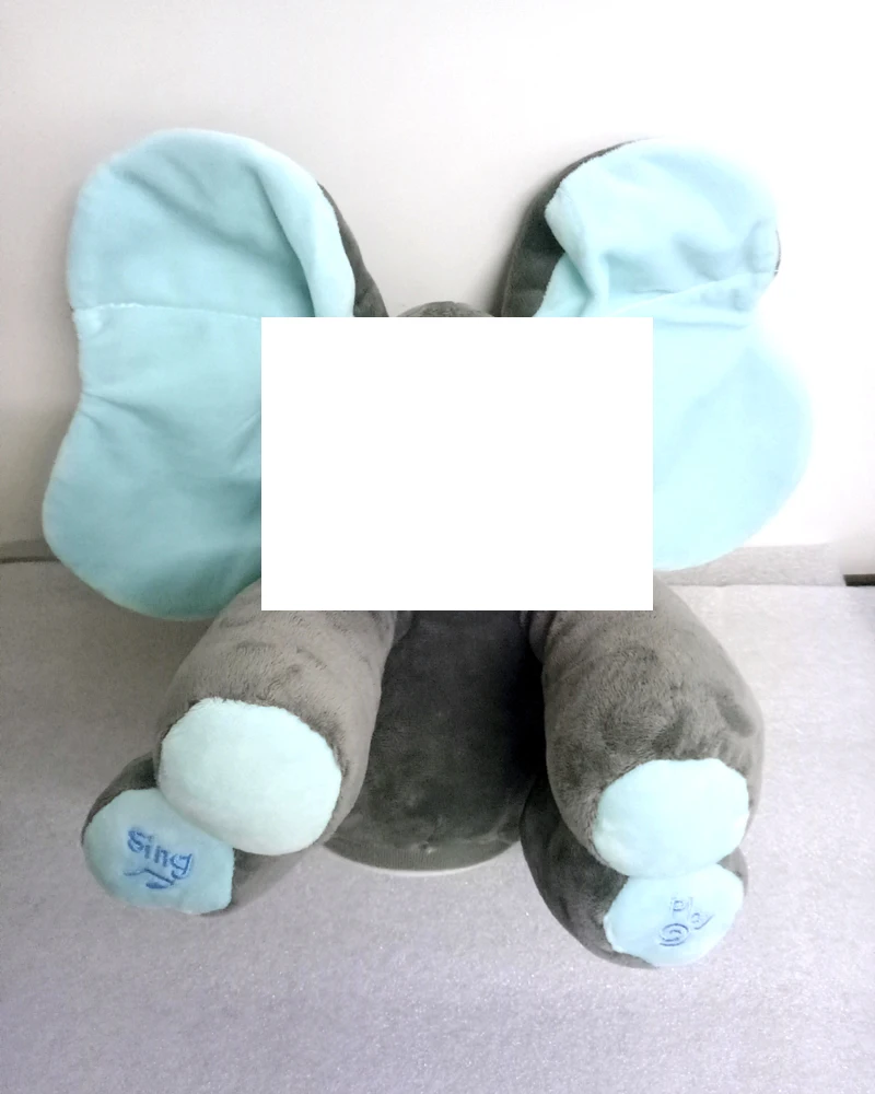 Плюшевая игрушка в виде слона Поющая музыку электрическая подарок на день