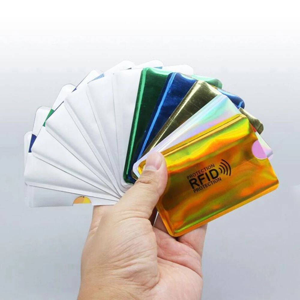 5 шт. Анти Rfid NFC кошелек Блокировка считыватель банк держатель для карт Id