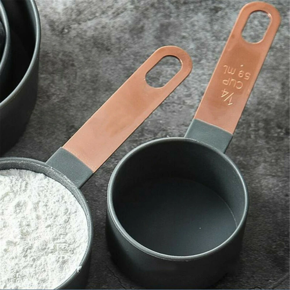 

Cooking Measuring Spoons&Cups 4pcs Spoons Premium quality Durable 8Pcs/Set