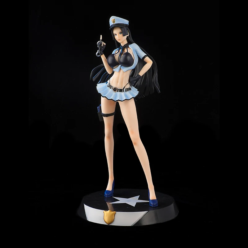 

Newest 32cm One Piece Boa Hancock Police Uniform sexy girl PVC Action Figure Model toys Adult Collection Model Doll Gifts