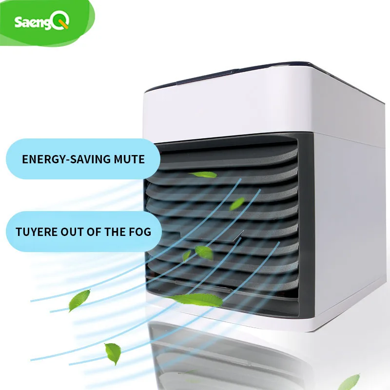 saengQ Air Conditioner Mini Cooler Fans USB Portable Conditiioner Table mini Fan For Office Home 7 Color light | Бытовая техника