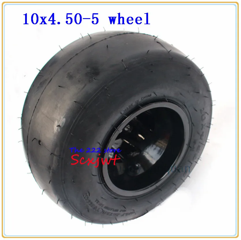 DIY Four Wheel GO KART KARTING ATV UTV Buggy Quad Front wheel 10x4.50-5 tubeless tyre Vacuum Tire with aluminum rim | Автомобили и