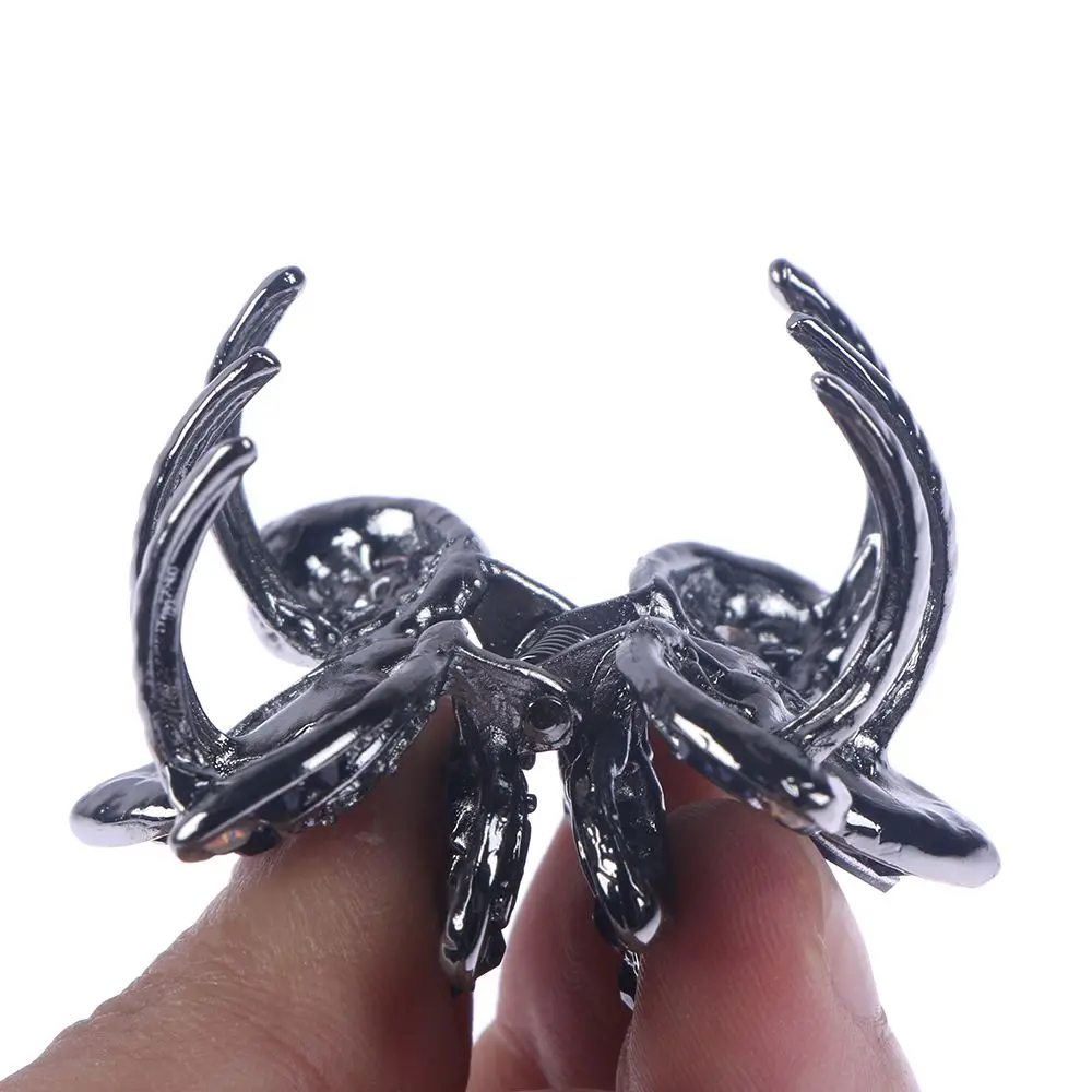 Винтажный Большой Хрустальный цветок когти для волос свадебные аксессуары