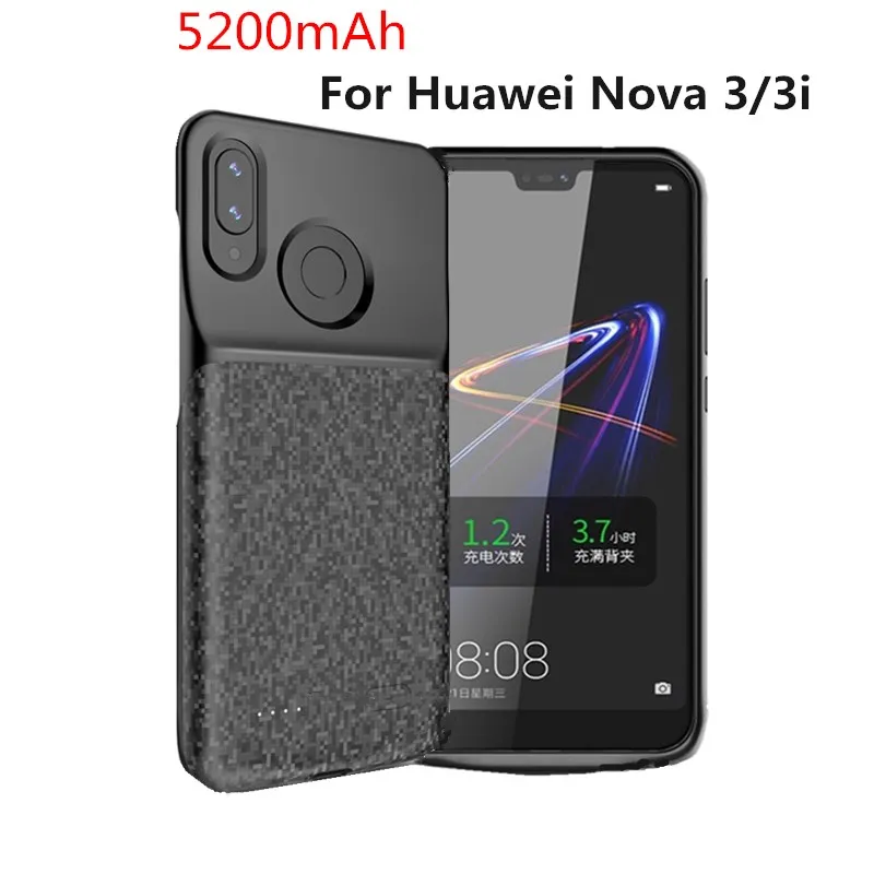 Ультра тонкий 5200 мА/ч, Батарея Зарядное устройство чехол для huawei Nova 3 3i Honor Play Батарея чехол Мощность Bank зарядное устройство чехол для huawei