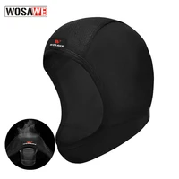 motocross helmet inner liner cap headgear breathable and quick drying helmet inner liner mask deodorant comfortable black 25 2in