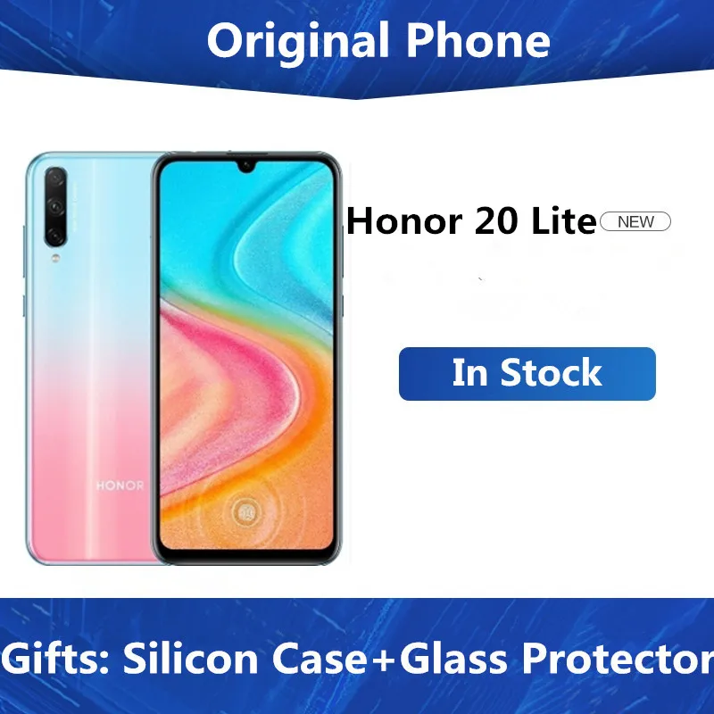 Смартфон Honor 20 Lite Kirin 710F Android 9 0 6 3 дюйма 2400X1080 8 Гб ОЗУ 128 ПЗУ 48 МП сканер отпечатка