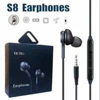 s8 earphone in ear stereo with mic volume control low bass noise isolating cell phone earphone earbuds for samsung galaxy s8 akg