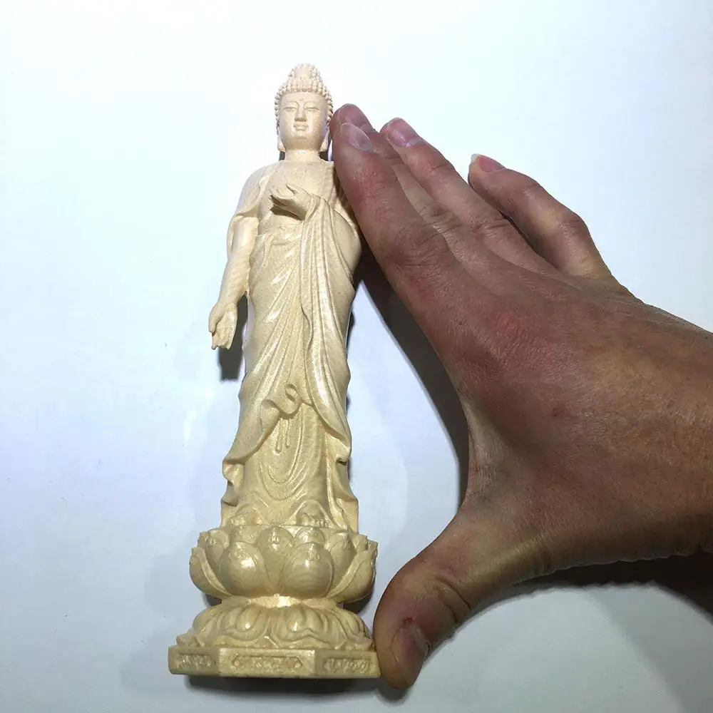 

Mammoth ivory sculpture of Amitabha Buddha looks like feng shui to decorate the prosperity of the house together