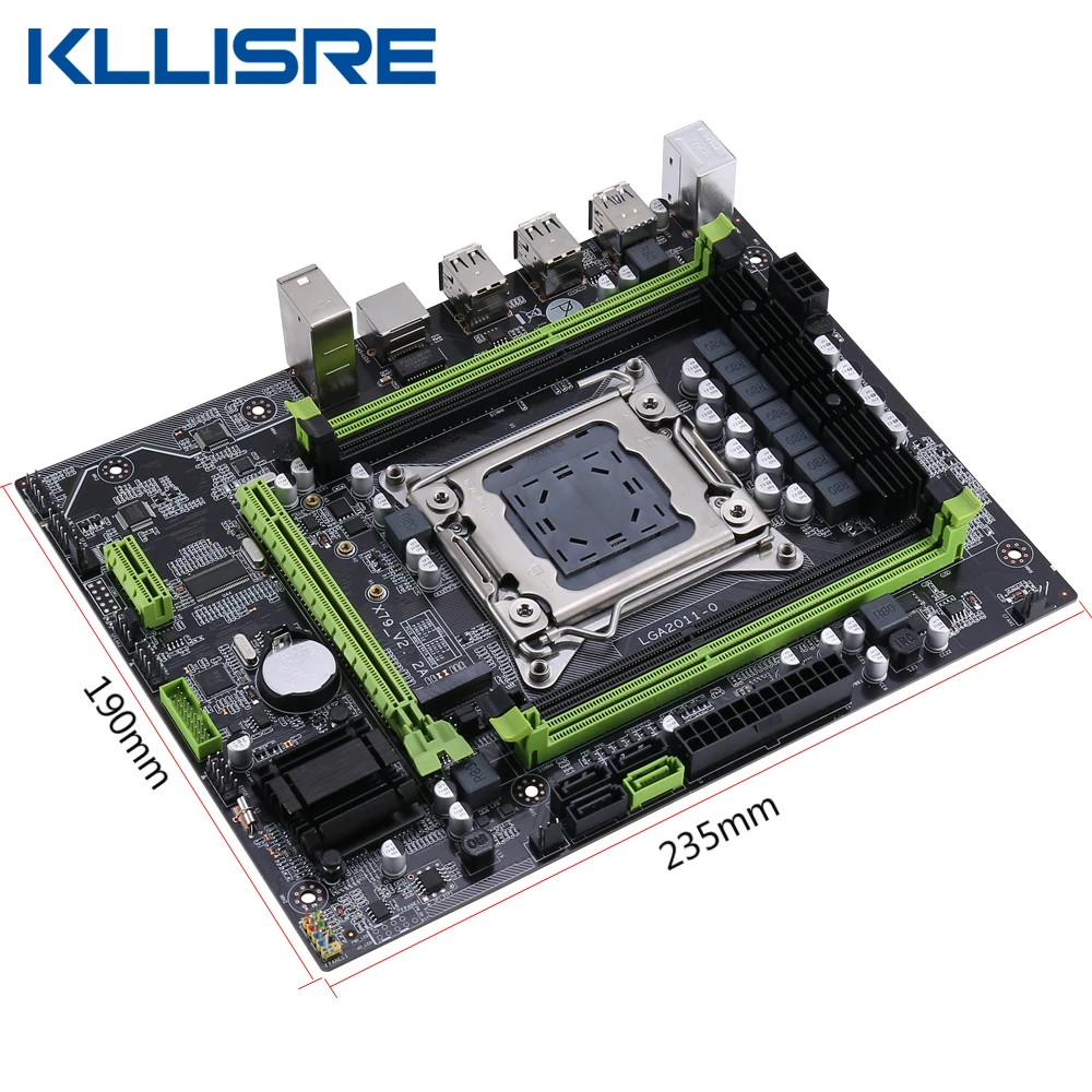 Материнская плата Kllisre X79 четырехканальная USB 3 0 STAT M.2 NVME поддержка процессора Xeon LGA
