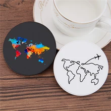 World Map Travel Qi Wireless Charger For iPhone 11Pro Max 8 Plus X XR XS  Charging Pad Induction For Samsung S20 S10 Xiaomi Mi 9