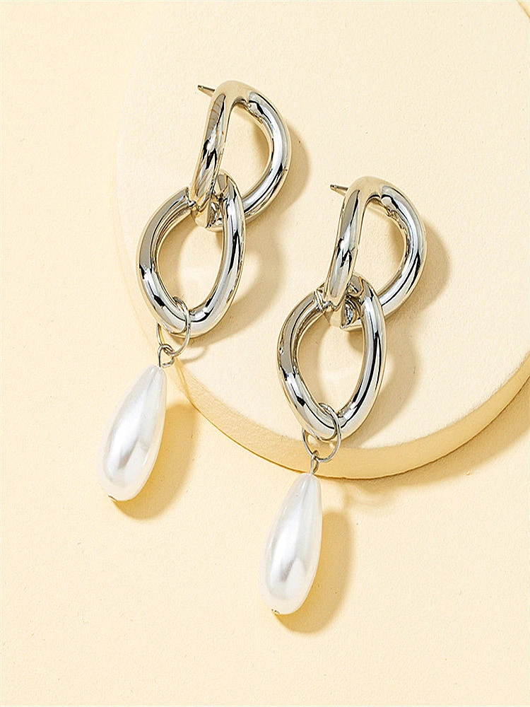 

kshmir 2021 retro temperament tassel pearl earrings female Japan and Korea web celebrity new trend ear studs