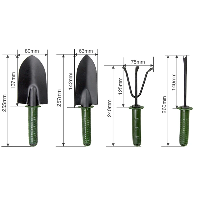 

4pcs/lot Garden Tool Combination Flower Planting Shovel Garden Plastic Handle four-piece Flower Shovel Hand Tools
