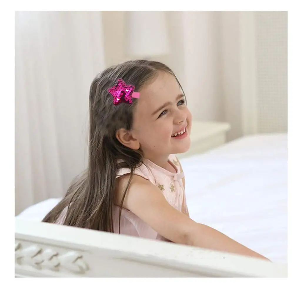 30 шт. милые заколки для волос маленьких девочек блестящие двухсторонние бантики