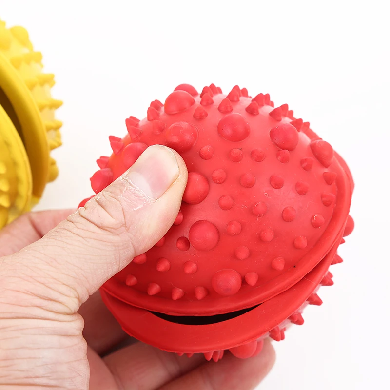 Pet Rubber Ball Toy Funny Dog Interactive Elasticity Chew Toys For Tooth Clean Of Food | Дом и сад