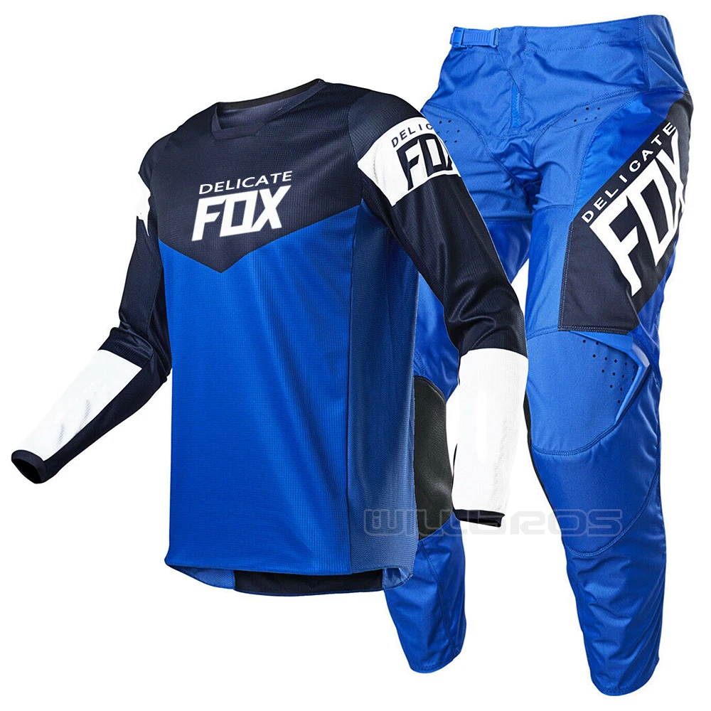 

2021 Delicate Fox 180 Revn Jersey Pants Motocross Riding Gear Set Motorcycle Mountain Bicycle Offroad Racing Suit