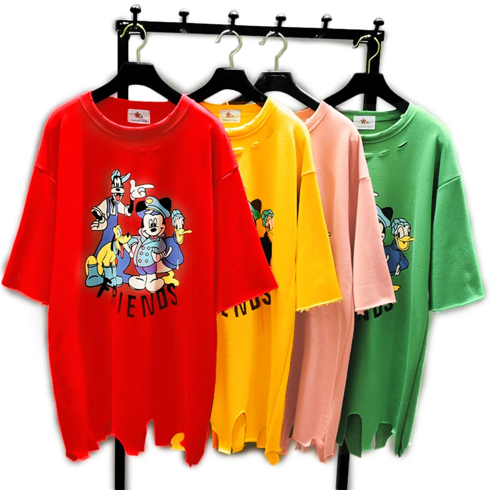 Летняя одежда для мальчиков и девочек подростков Повседневная Свободная