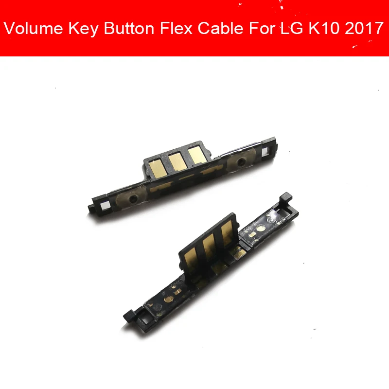 Регулятор громкости Боковая кнопка для LG K10 LG-M250 K4 K7 K8 K9 боковые брелки гибкий кабель мобильного телефона Ремонт Запасные части