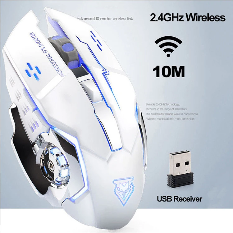 new wireless mouse charging gaming mouse mute backlit mouse mechanical ergonomic optical computer accessories for pc laptop free global shipping