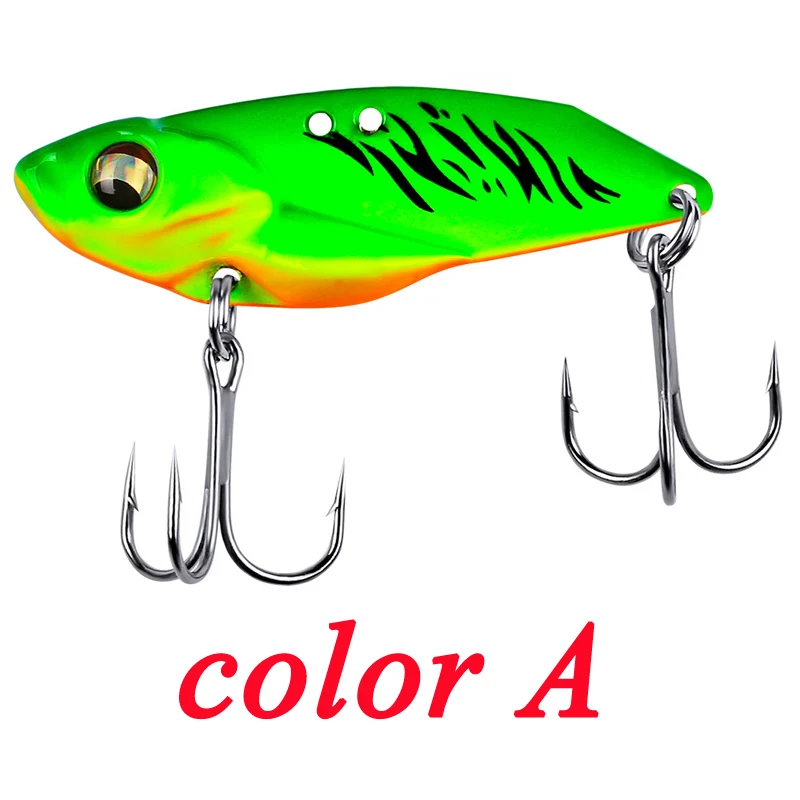 1pc 5g 7g 10g 15g Metal VIB Lure 3D Eyes Pencil Balancer Spoon Jig Painting Fishing Hard Bait Tackle Treble Hook | Спорт и